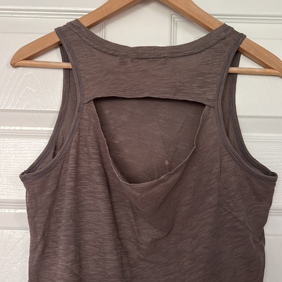 Athleta Organic Daily Cowl Tank Grey - Picture 7 of 8